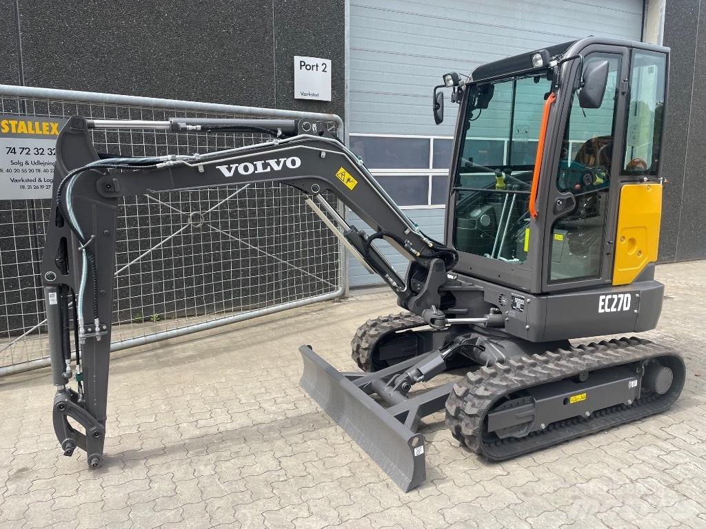 Volvo EC27D Mini ekskavatörler, 7 tona dek