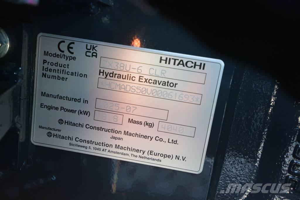 Hitachi ZX 38 U-6 Mini ekskavatörler, 7 tona dek