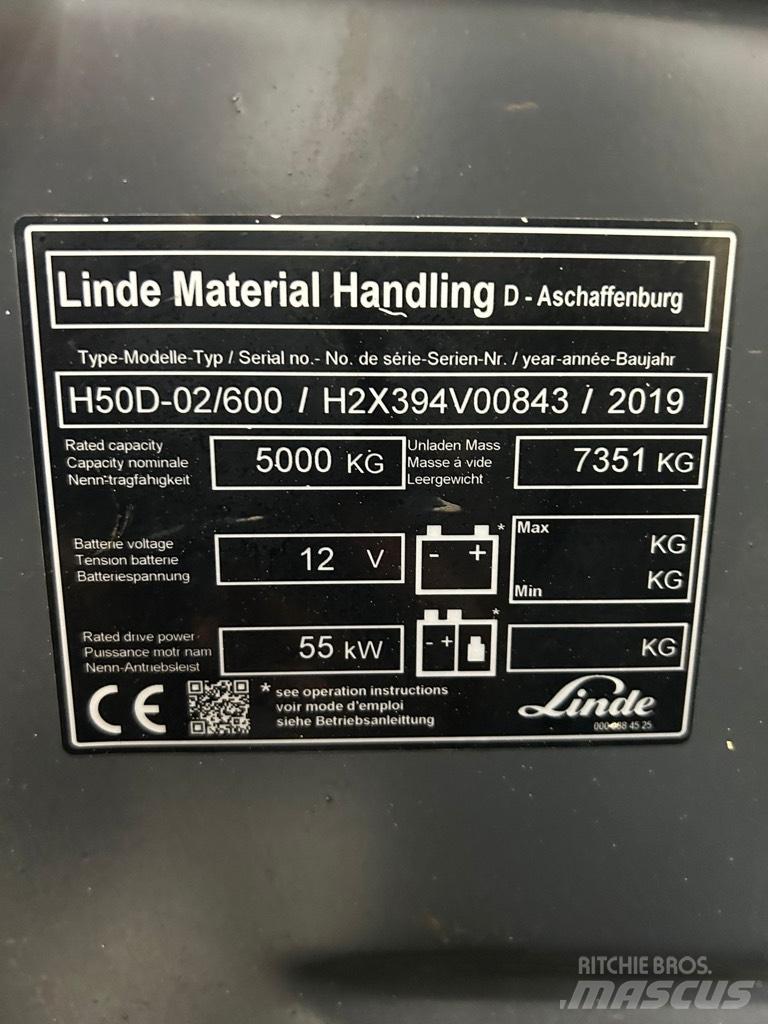 Linde H 50D-02/600 Dizel forkliftler