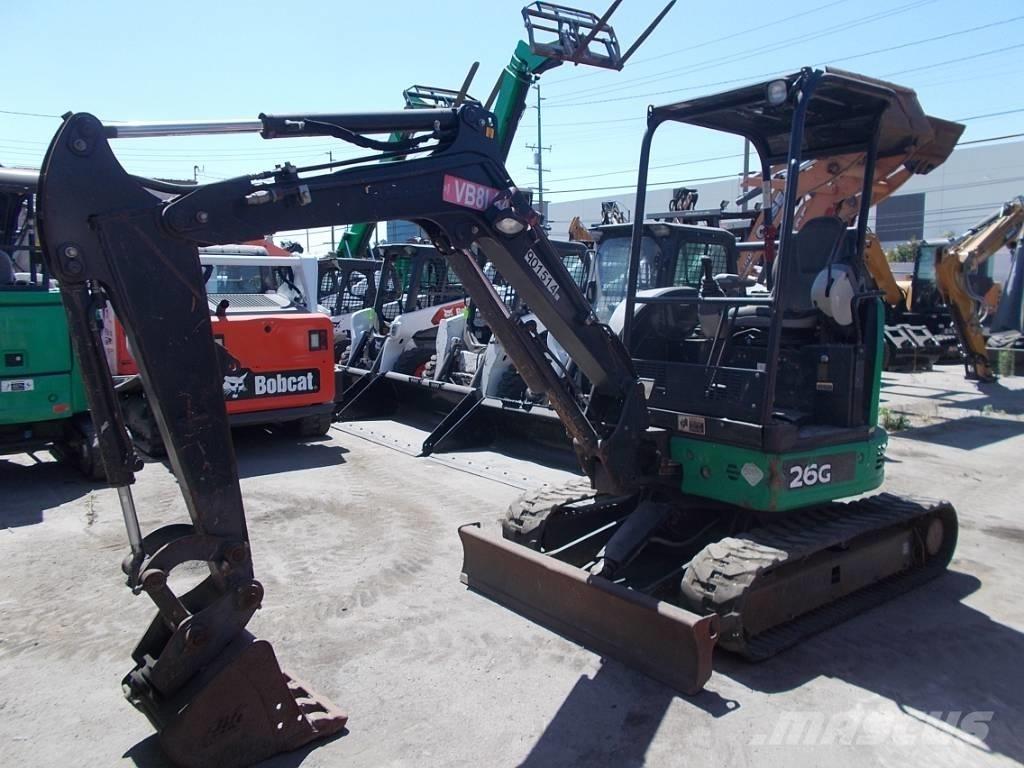 John Deere 26G Mini ekskavatörler, 7 tona dek