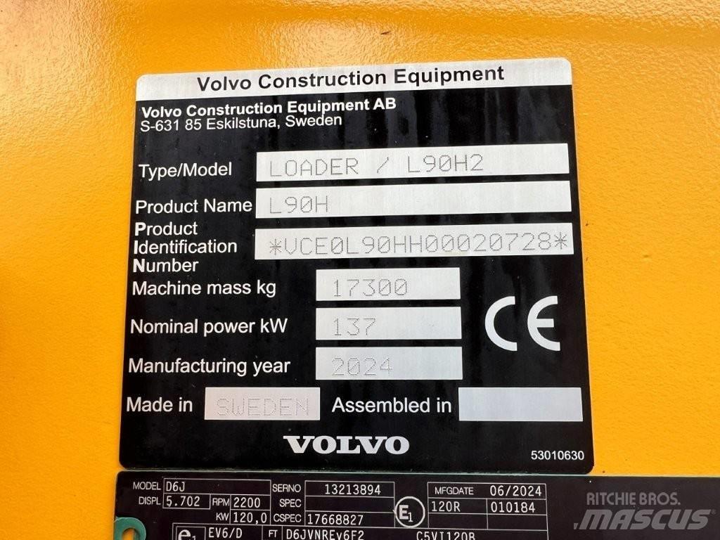 Volvo L90H2 Tekerlekli yükleyiciler