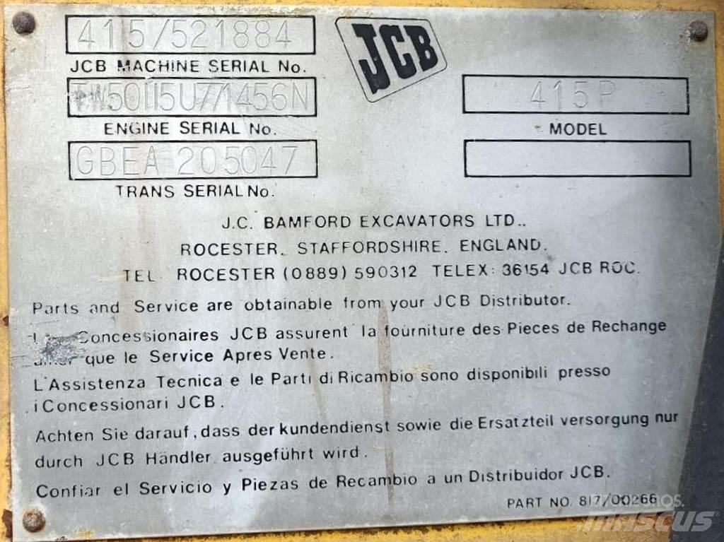 JCB 415P Tekerlekli yükleyiciler