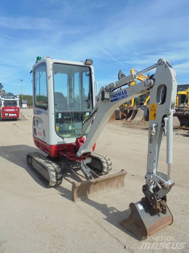 Takeuchi TB216 Mini ekskavatörler, 7 tona dek