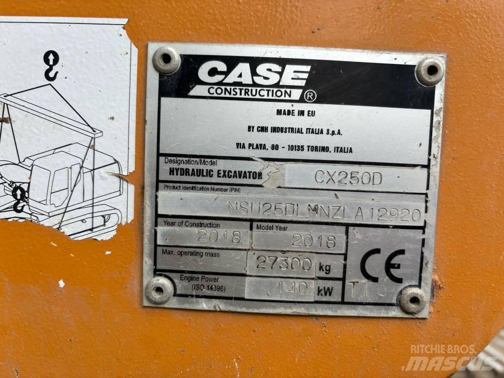 CASE CX 250 D Paletli ekskavatörler