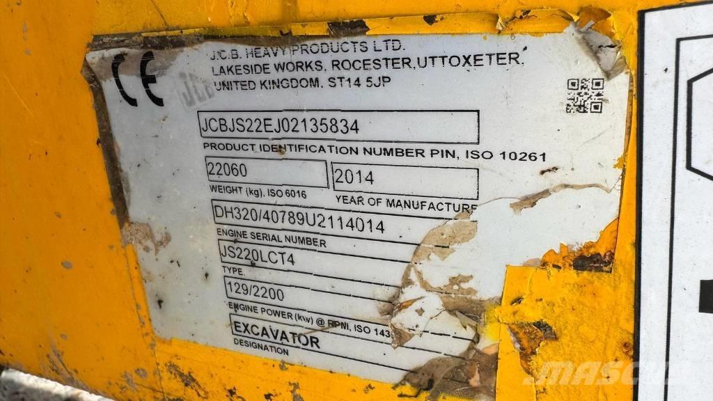 JCB JS 220 LC Paletli ekskavatörler