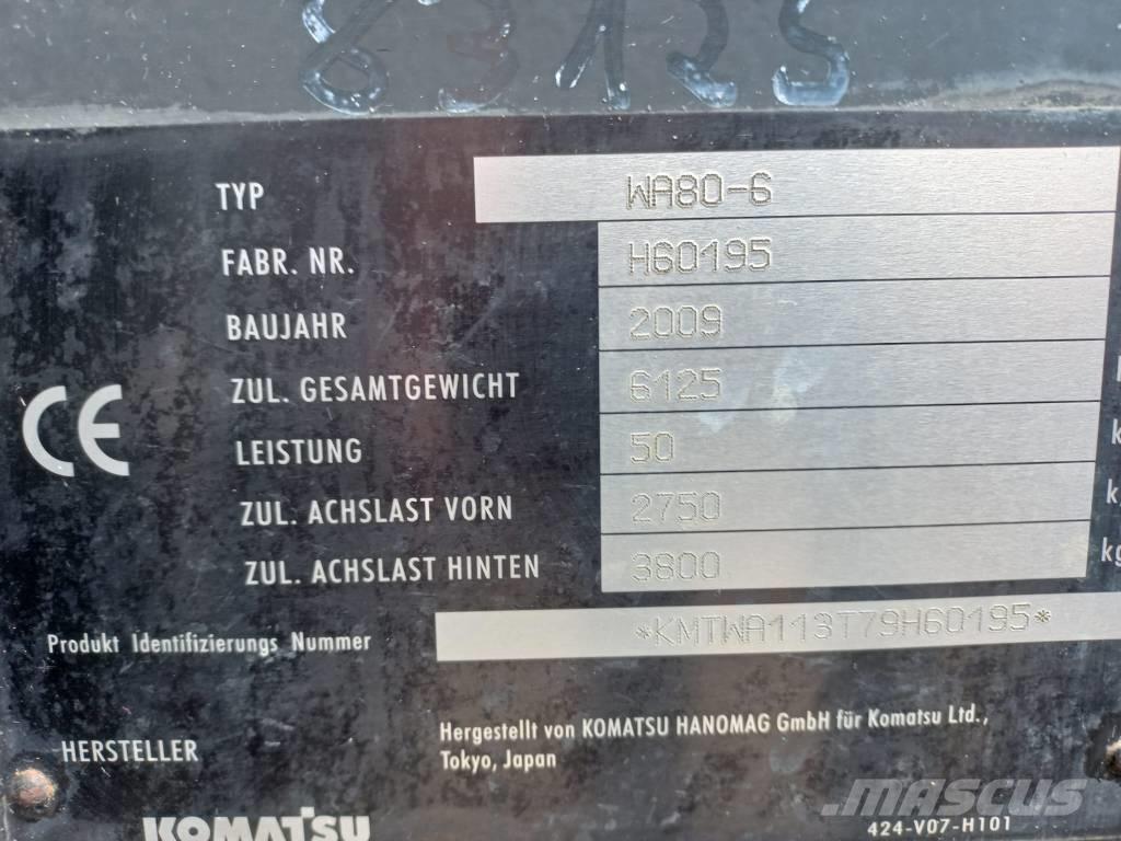 Komatsu WA 80-6 Tekerlekli yükleyiciler