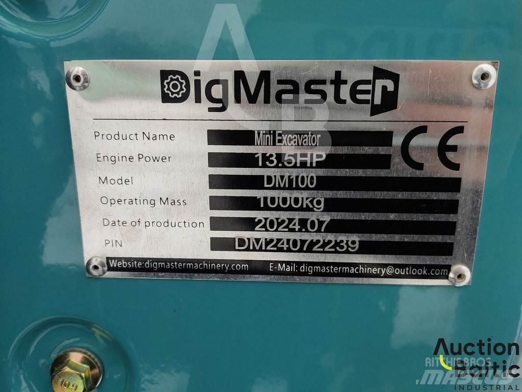 Digmaster DM100 Mini ekskavatörler, 7 tona dek