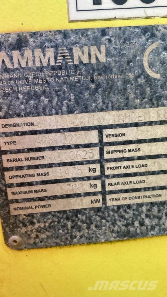 Ammann ARX 12 Çift tamburlu silindirler