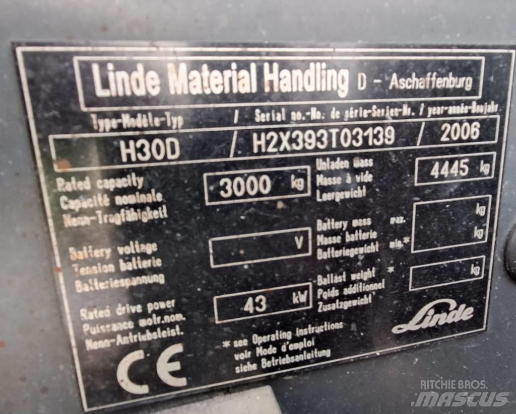 Linde H 30 D Dizel forkliftler