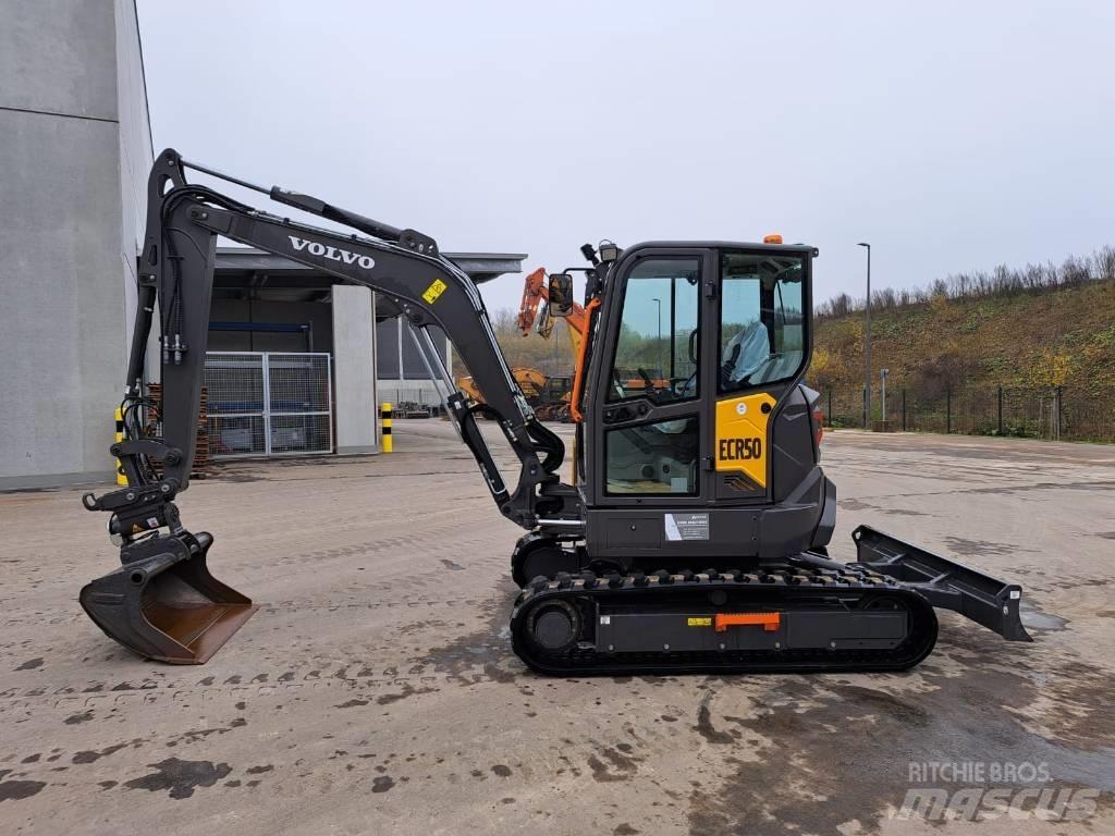 Volvo ECR50F Mini ekskavatörler, 7 tona dek