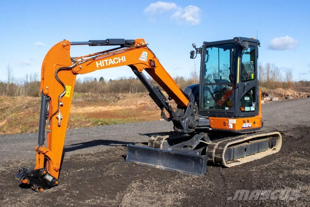 Hitachi ZX48U Mini ekskavatörler, 7 tona dek