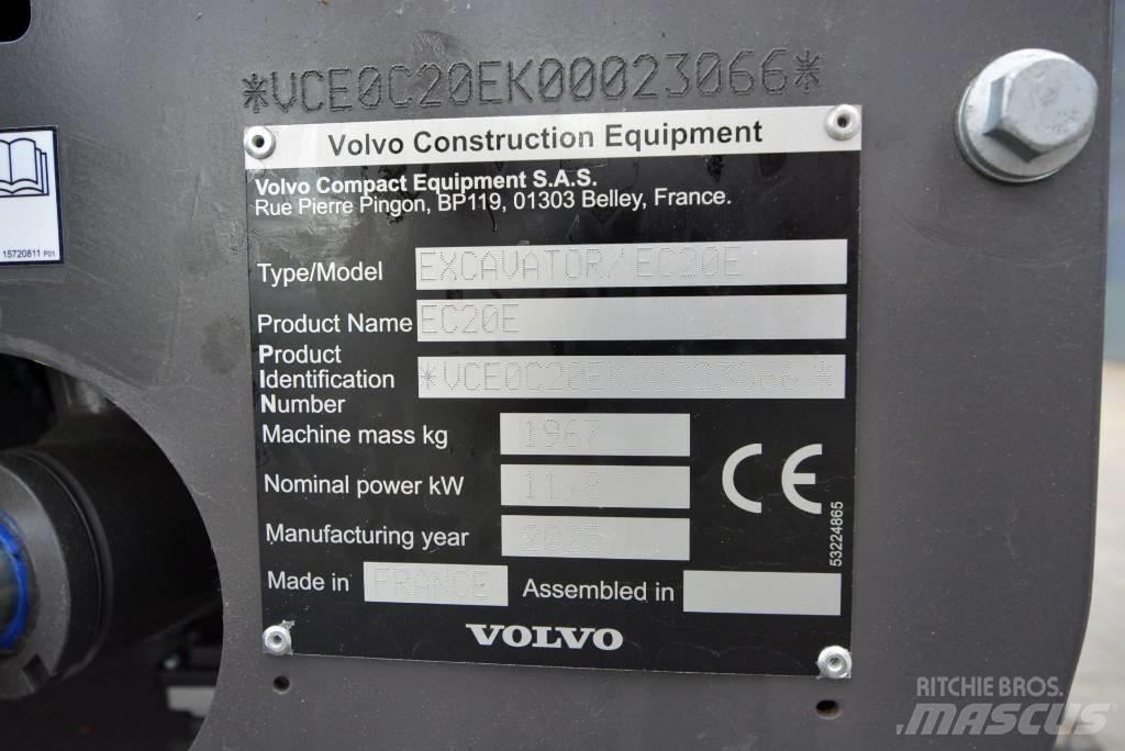 Volvo EC 20 E Mini ekskavatörler, 7 tona dek