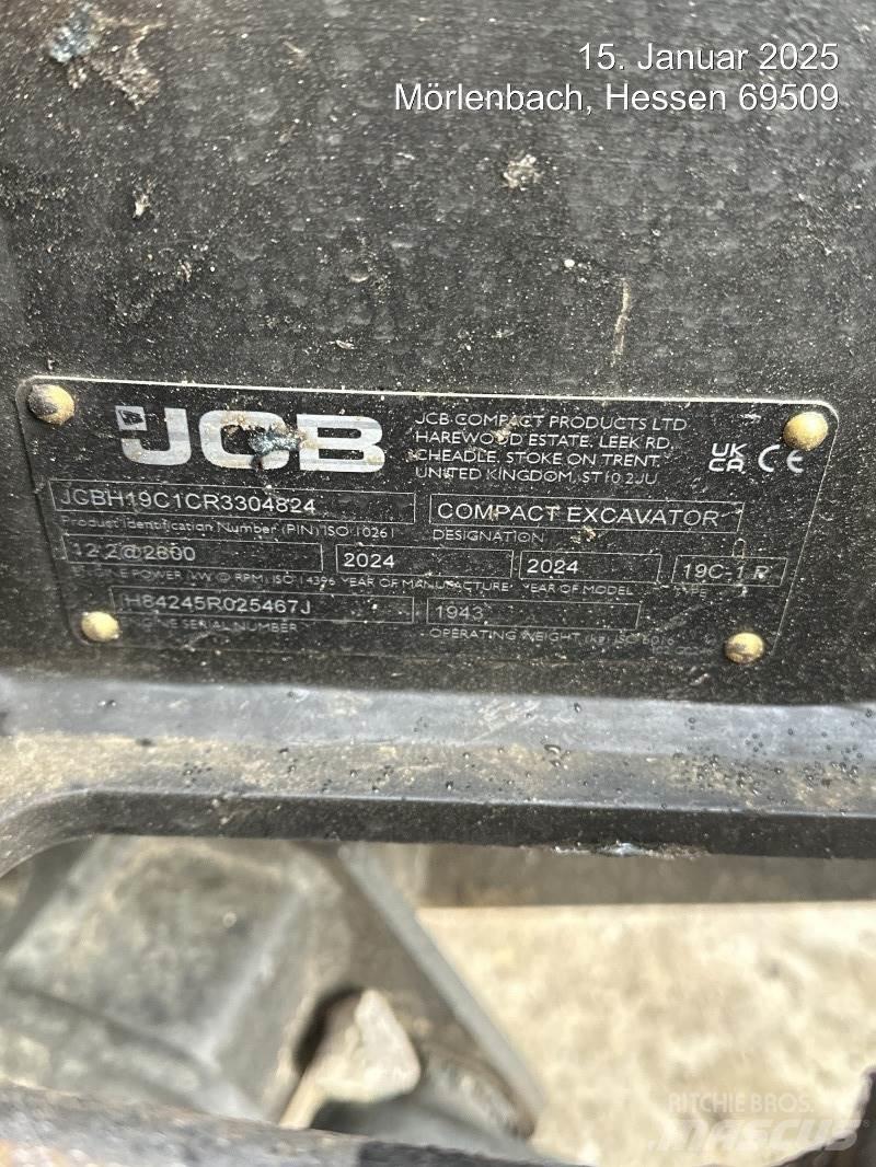 JCB 19C-1 Mini ekskavatörler, 7 tona dek