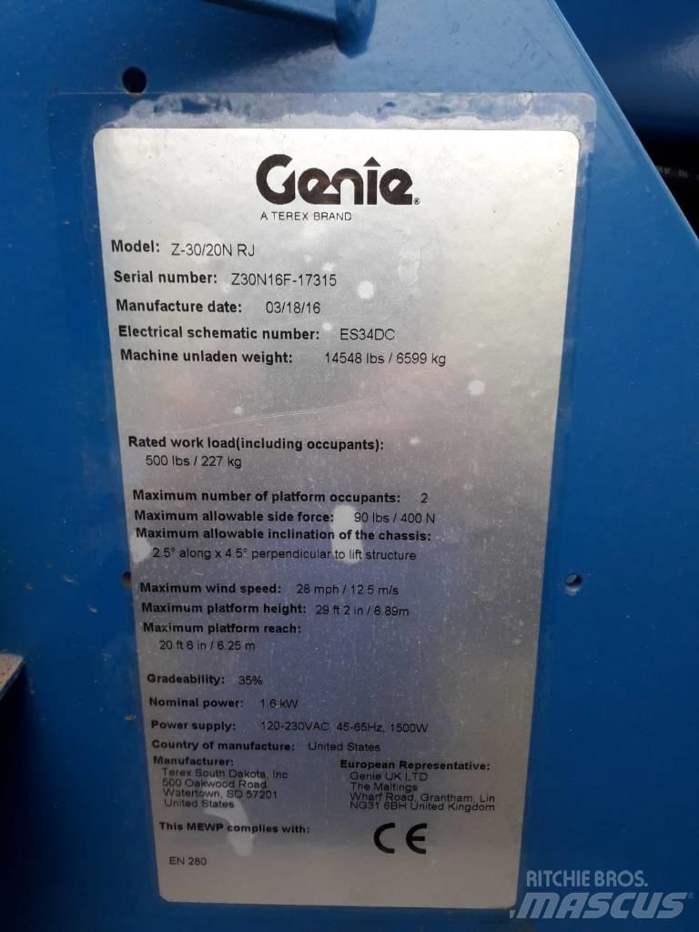 Genie Z 30/20 N RJ Körüklü personel platformları