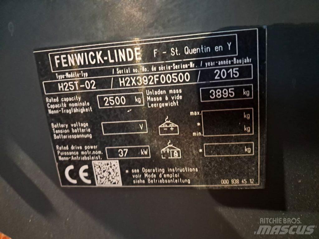 Linde H25T-02 LPG'li forkliftler
