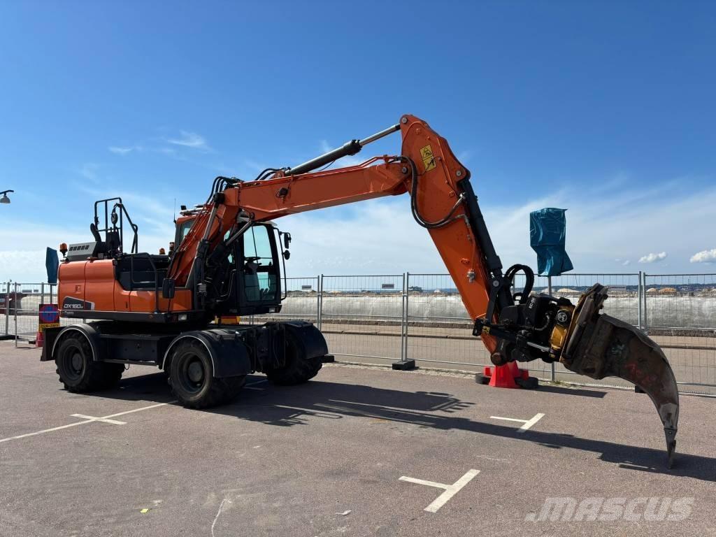 Doosan DX 160 W Lastik tekerli ekskavatörler