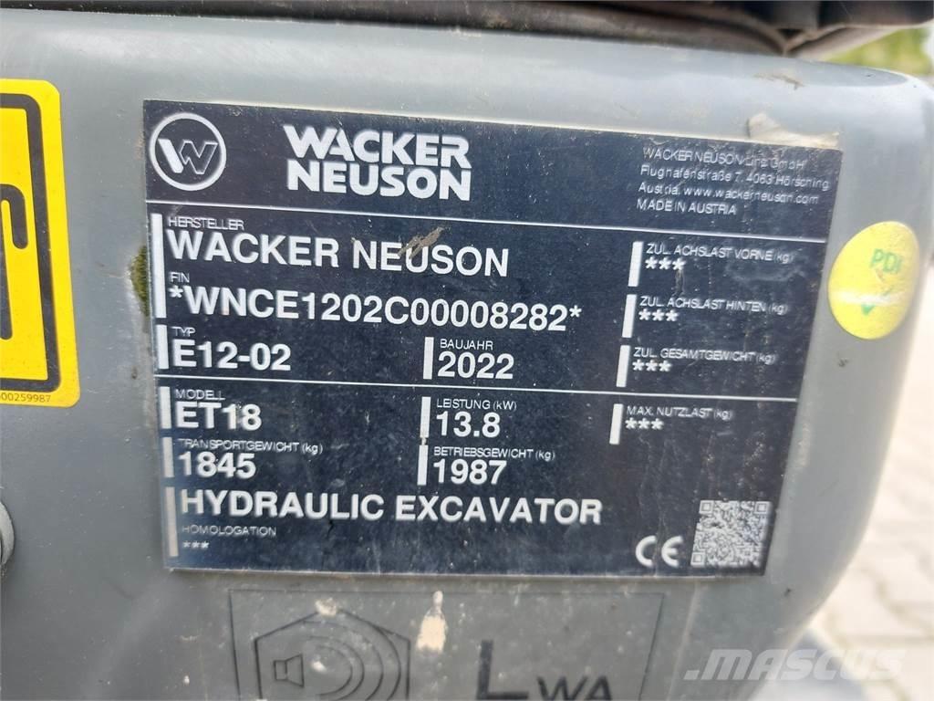 Wacker Neuson ET18 Paletli ekskavatörler