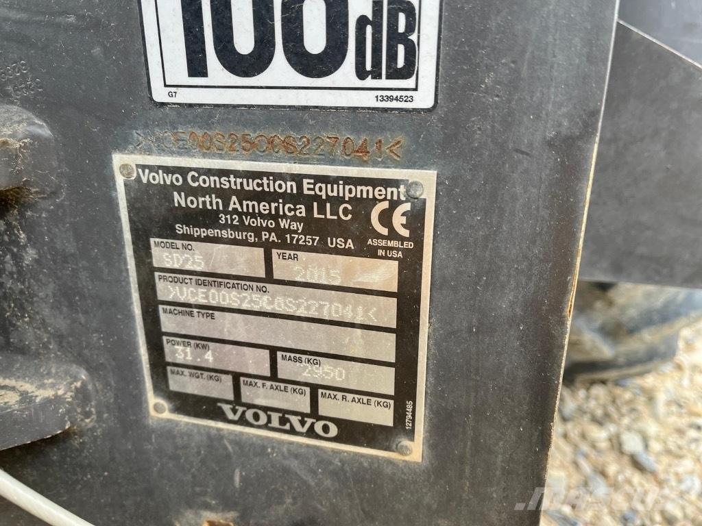 Volvo SD 25 Çift tamburlu silindirler
