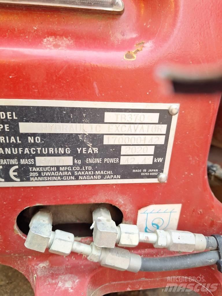 Takeuchi TB 370 Midi ekskavatörler 7 - 12 t