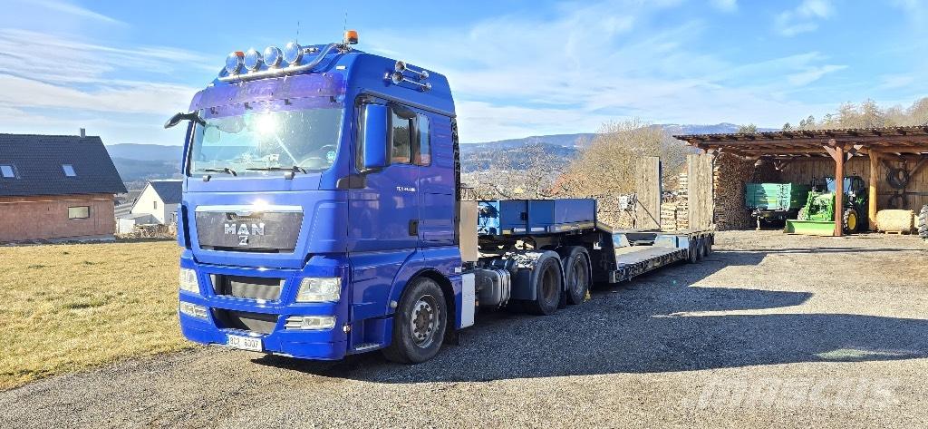 MAN TGX 33.480 Low loader yari çekiciler