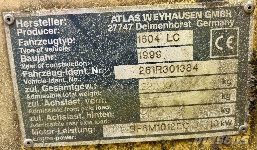 Atlas 1604 LC Paletli ekskavatörler