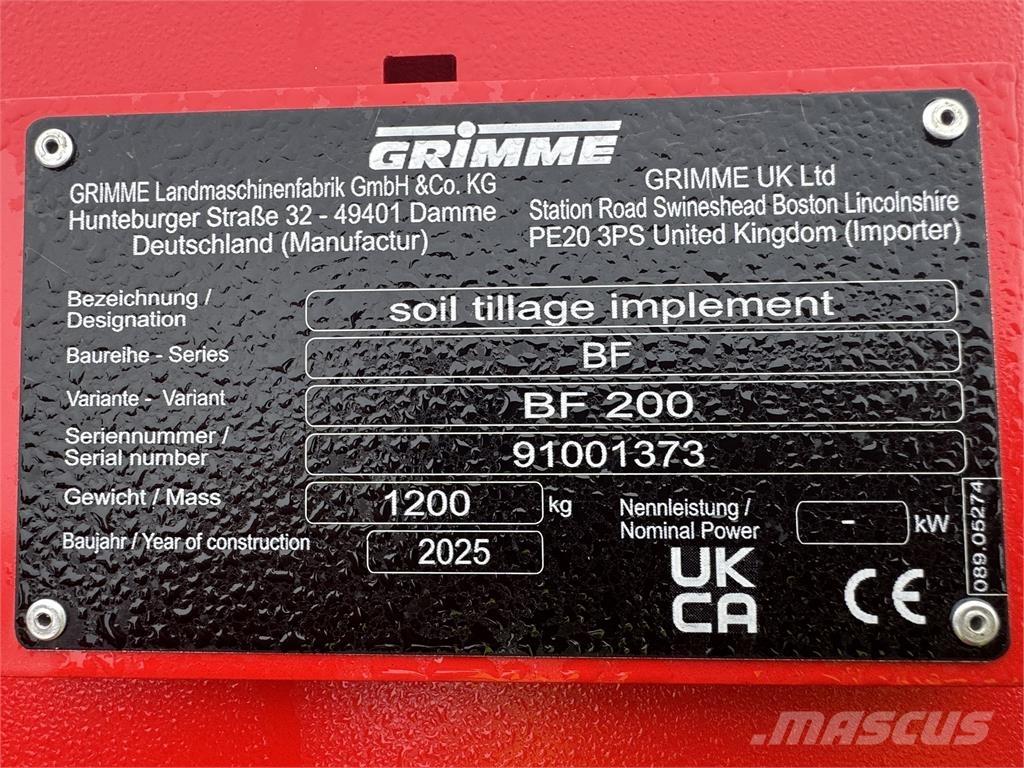 Grimme BFL200 Diger tarim makinalari