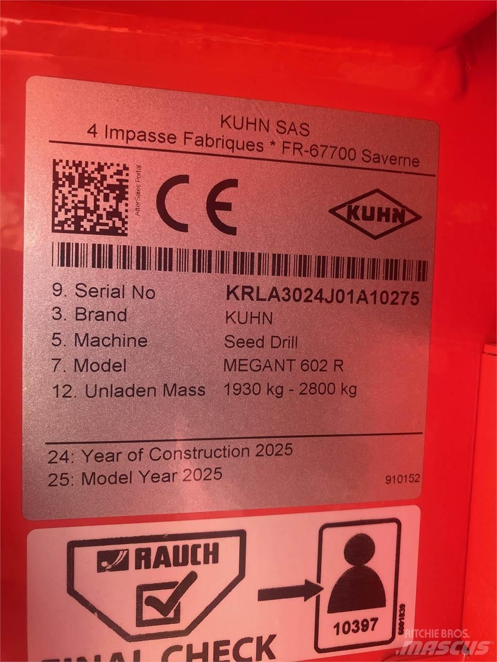 Kuhn MEGANT 602R Mibzerler