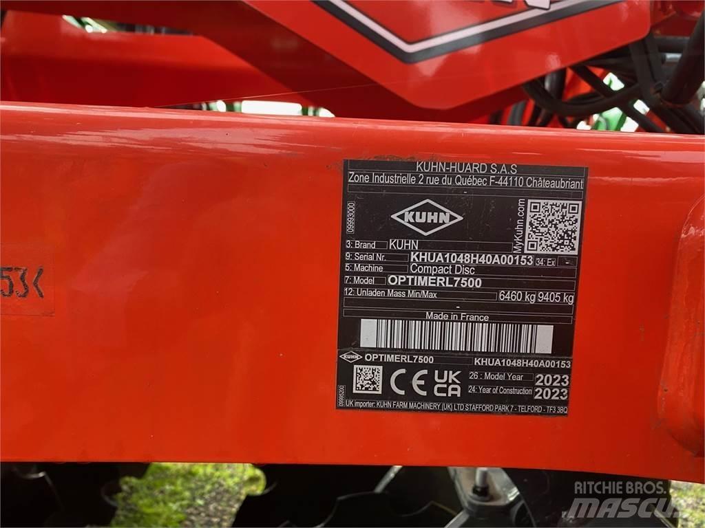 Kuhn OPTIMERL7500 Kültivatörler