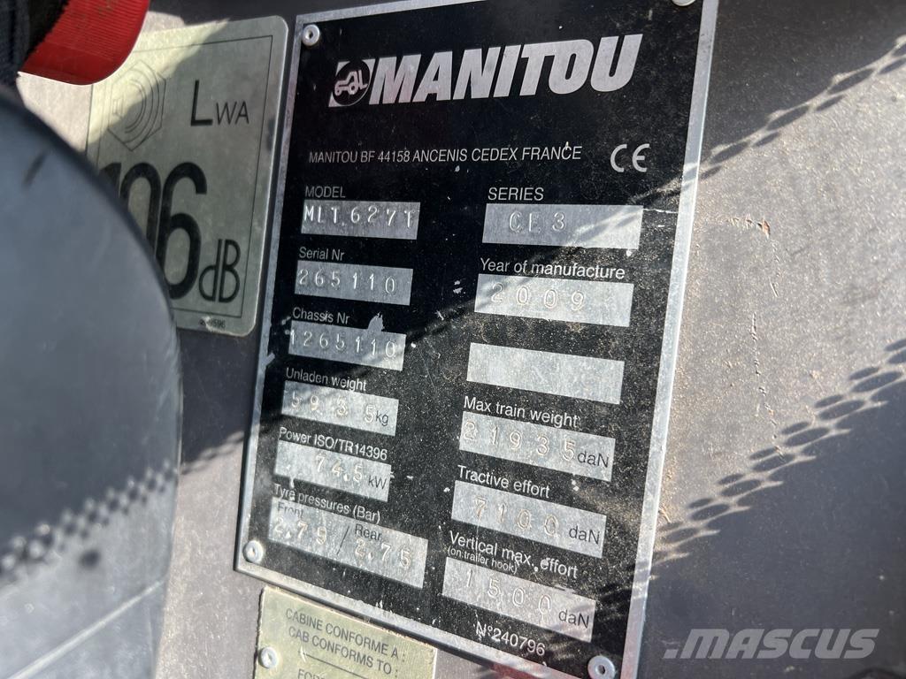 Manitou MLT627 Tarimsal teleskopik yükleyiciler