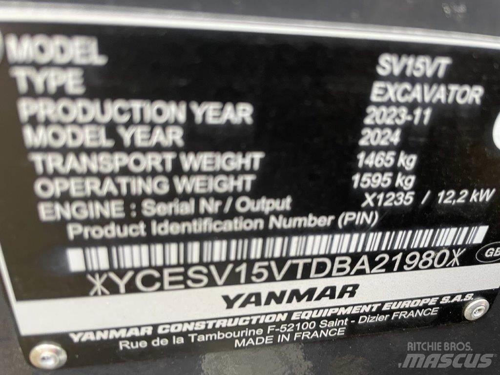 Yanmar SV15VT Midi ekskavatörler 7 - 12 t
