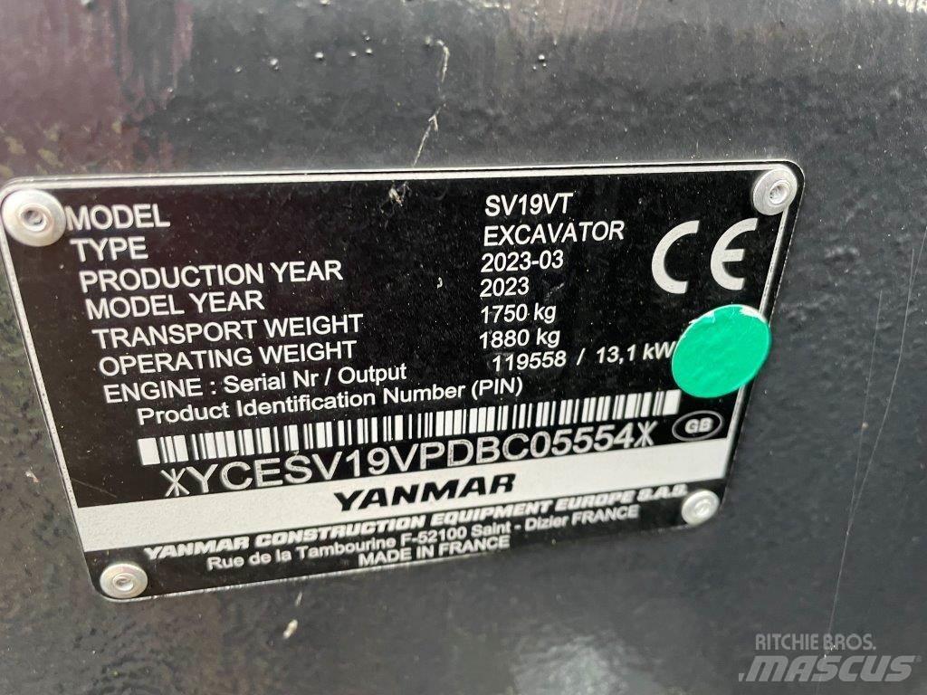 Yanmar SV19VT Midi ekskavatörler 7 - 12 t