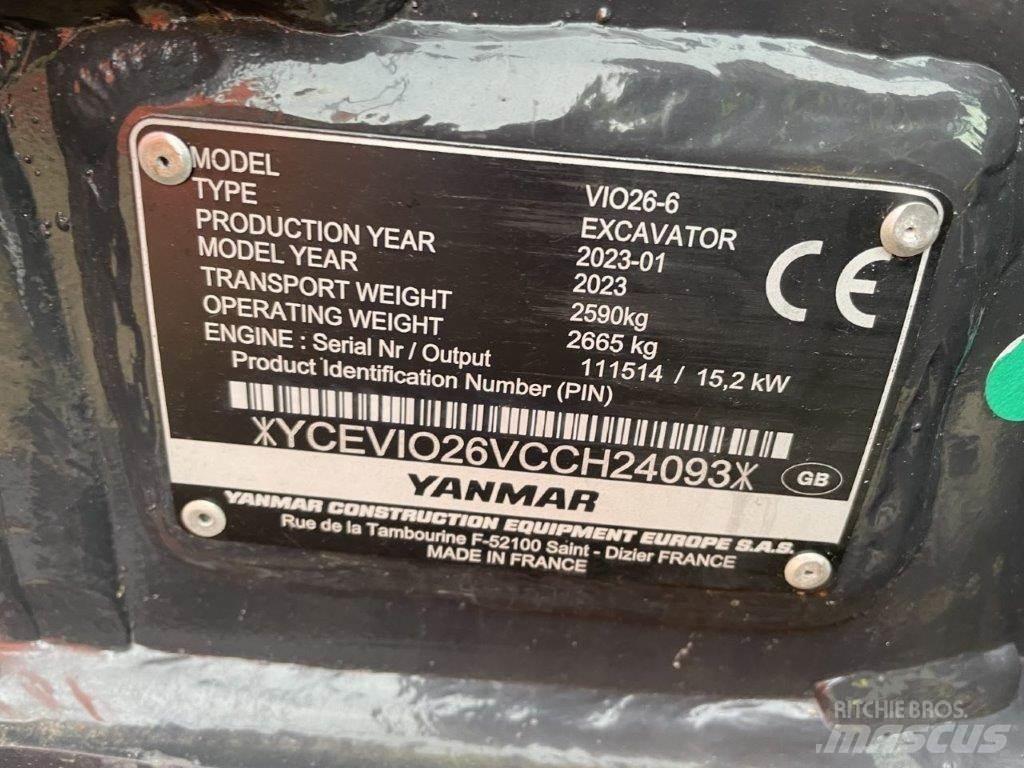 Yanmar VIO26-6 Midi ekskavatörler 7 - 12 t
