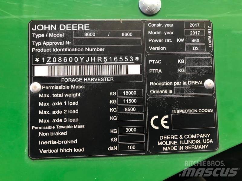 John Deere 8600 Diger tarim makinalari
