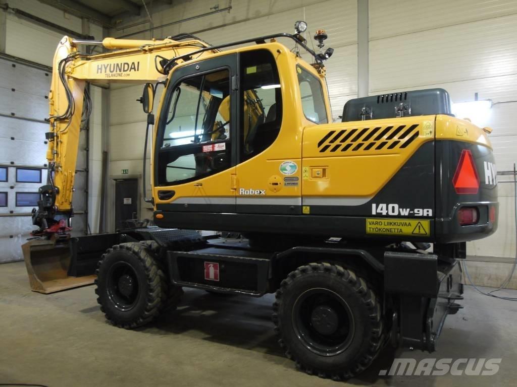 Hyundai R 140 W-9A Lastik tekerli ekskavatörler