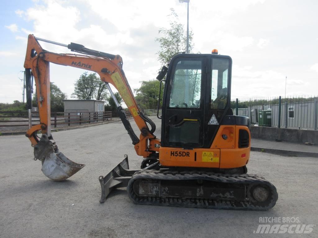 Hanix H 55 DR Mini ekskavatörler, 7 tona dek