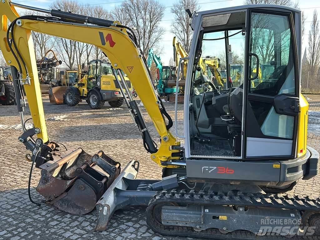 Wacker Neuson EZ36 Mini ekskavatörler, 7 tona dek