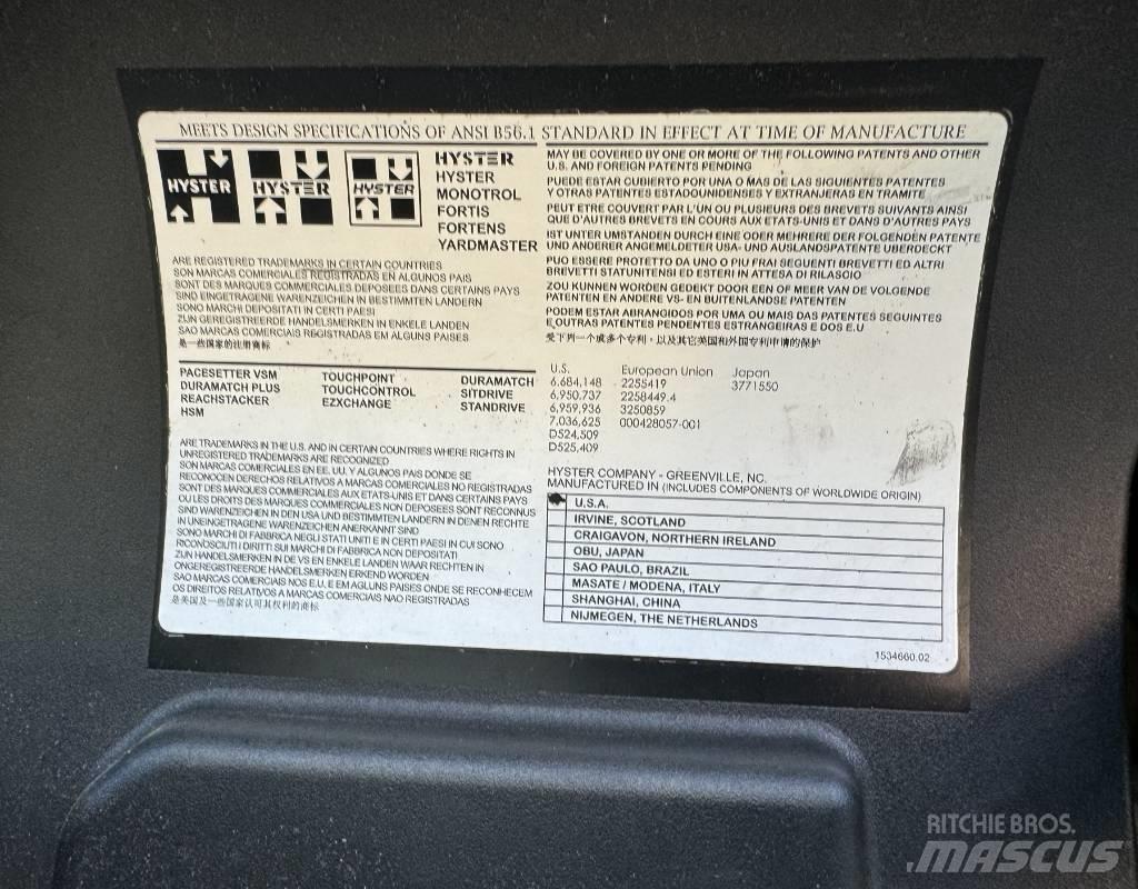 Hyster H6.0FT Dizel forkliftler