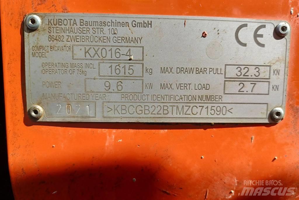 Kubota KX016-4G Mini ekskavatörler, 7 tona dek