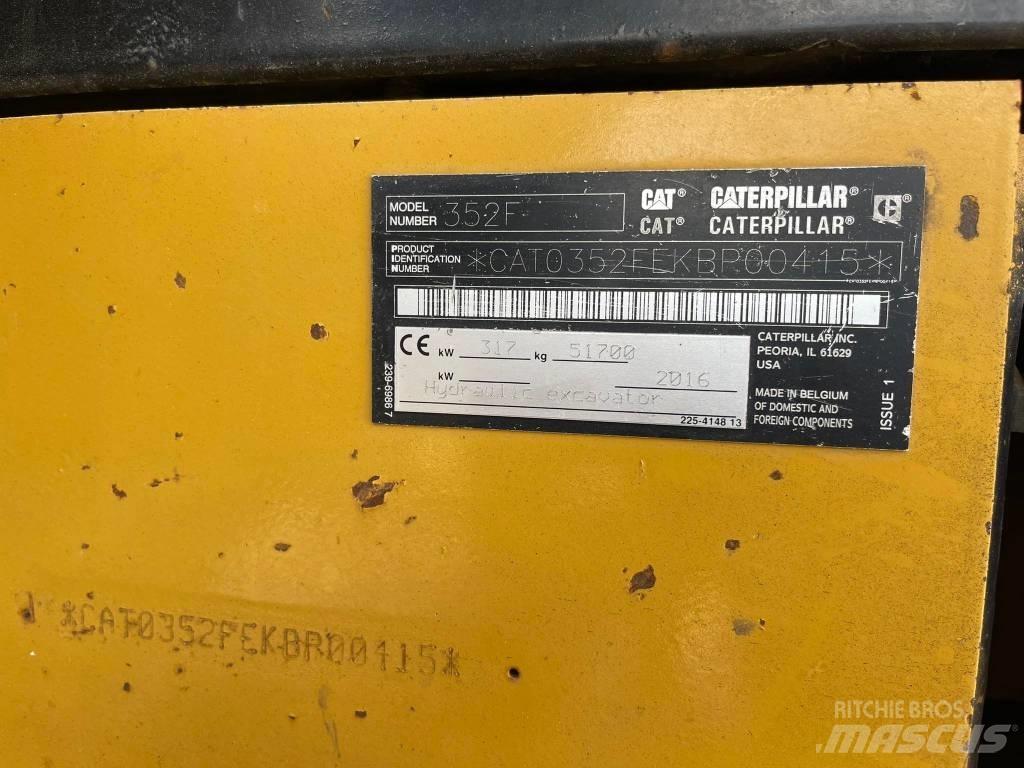 CAT 352FL Paletli ekskavatörler
