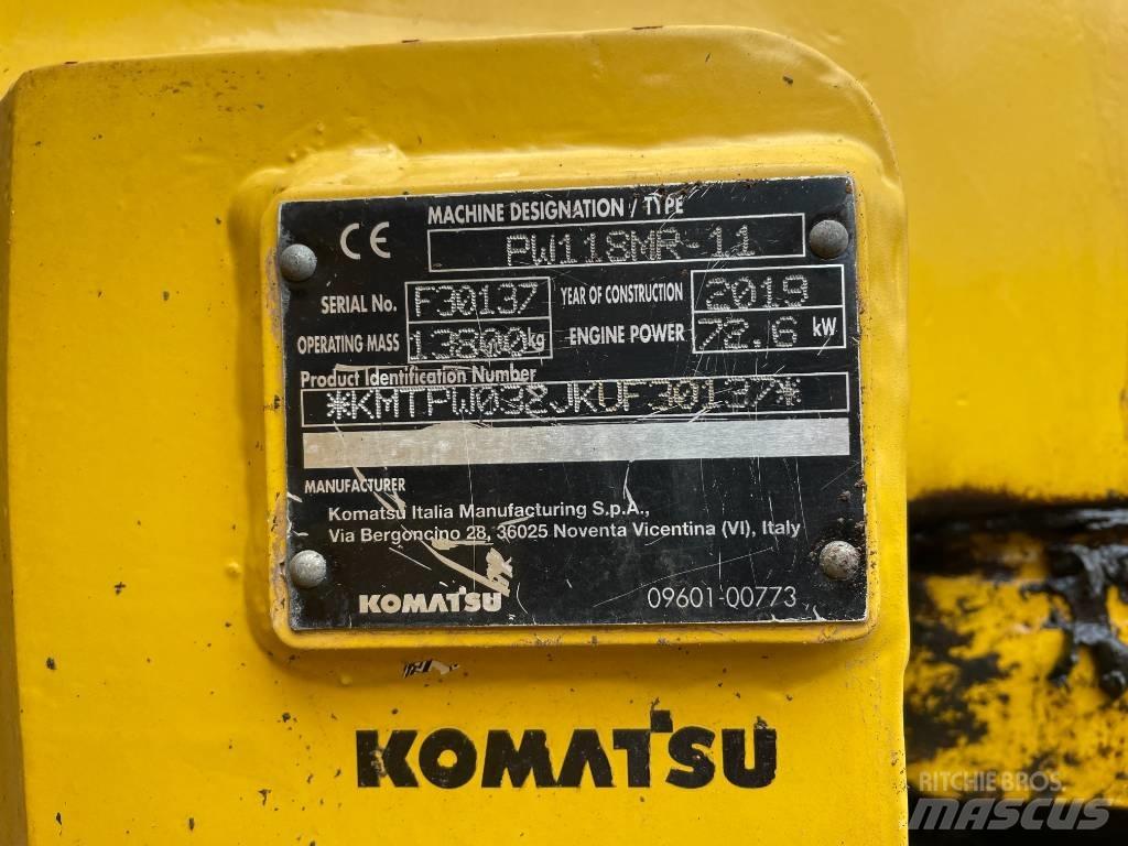 Komatsu PW 118 Lastik tekerli ekskavatörler