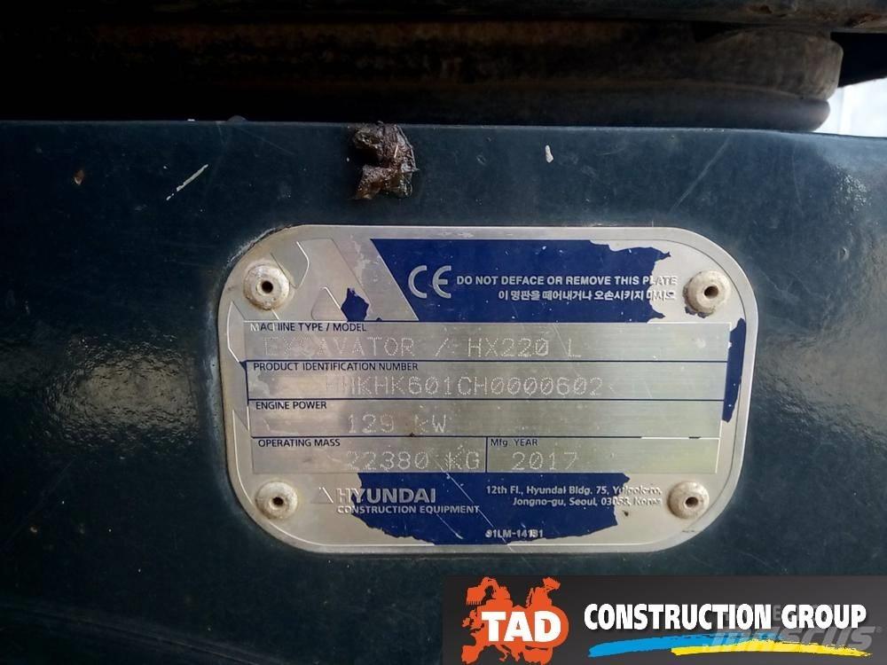 Hyundai HX 220 L Paletli ekskavatörler