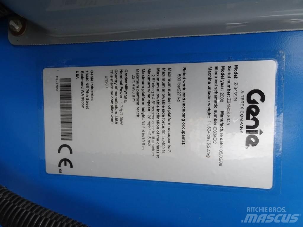 Genie Z34/22N Körüklü personel platformları