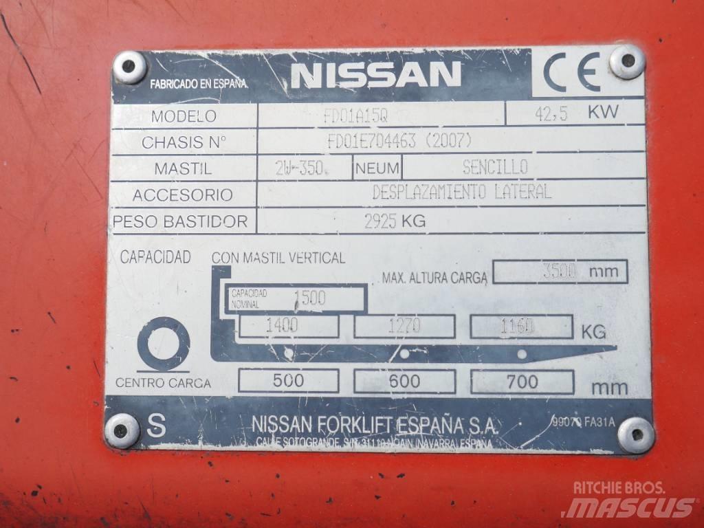 Nissan FD01 A 15 Q Dizel forkliftler