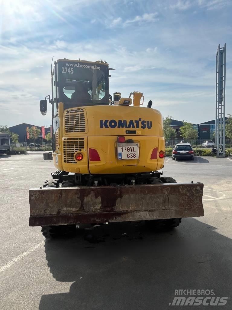 Komatsu PW98MR-10 Lastik tekerli ekskavatörler