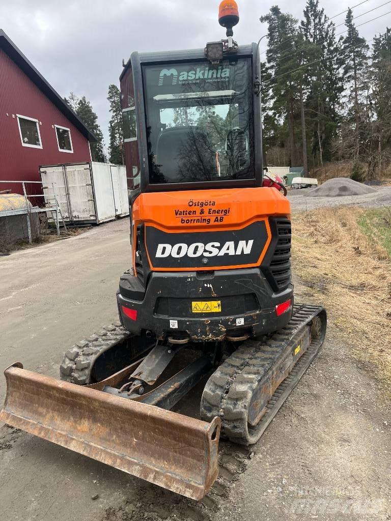 Doosan DX27 Mini ekskavatörler, 7 tona dek
