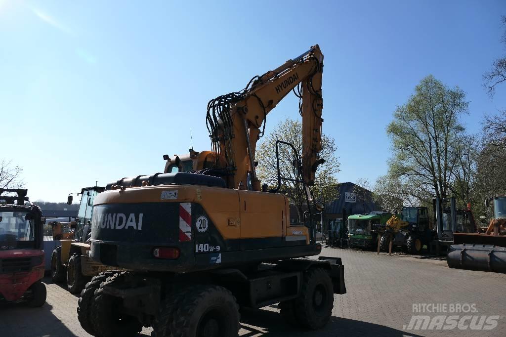 Hyundai 140-9 Lastik tekerli ekskavatörler