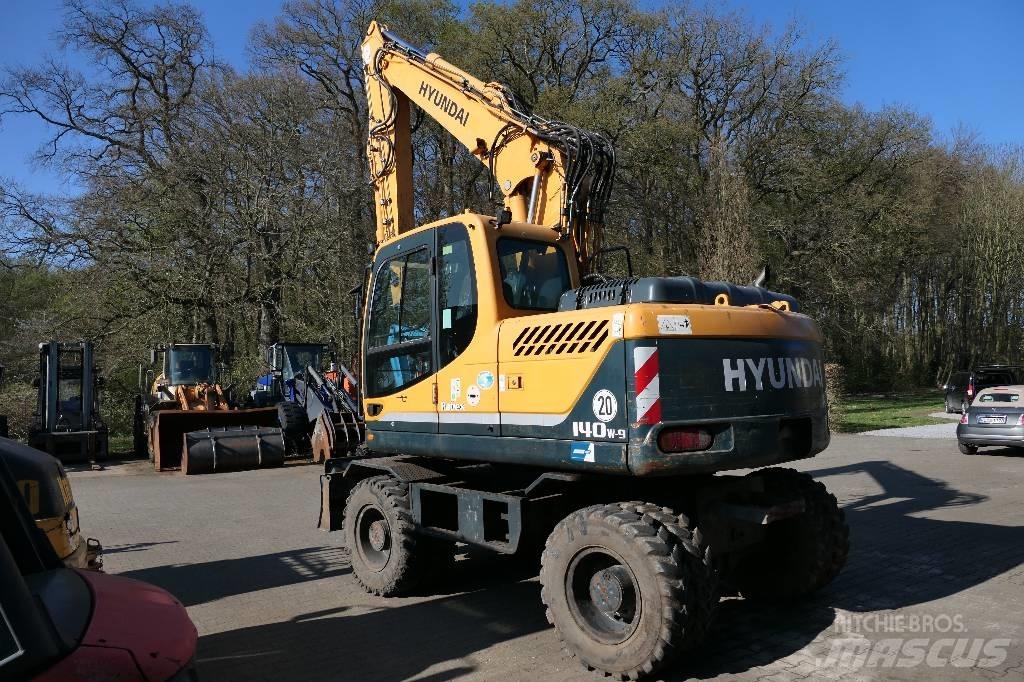 Hyundai 140-9 Lastik tekerli ekskavatörler
