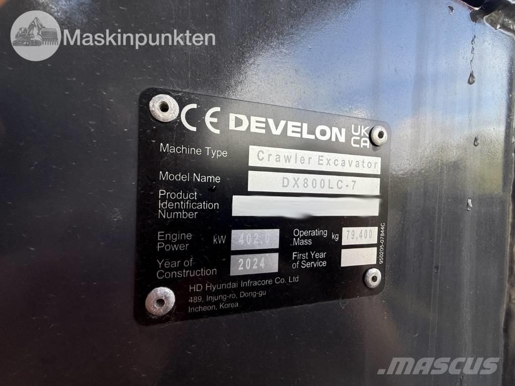 Develon 800 LC Paletli ekskavatörler