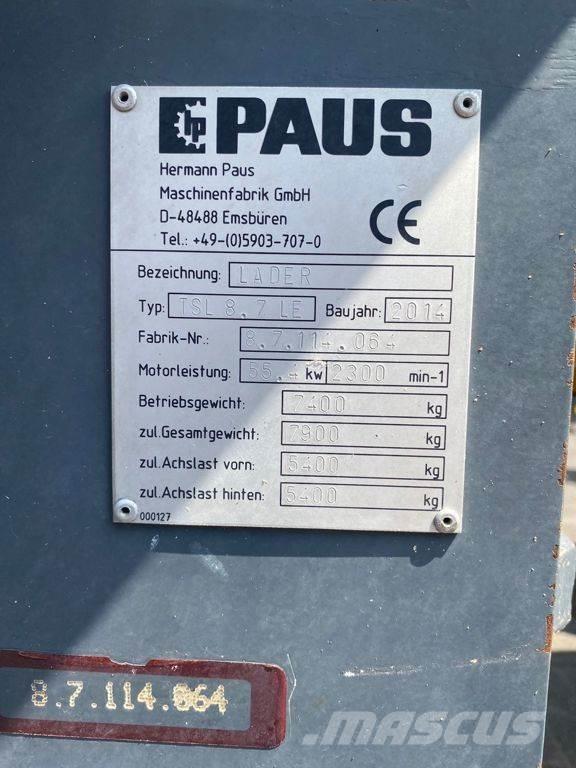 Paus TSL8.7 Tekerlekli yükleyiciler