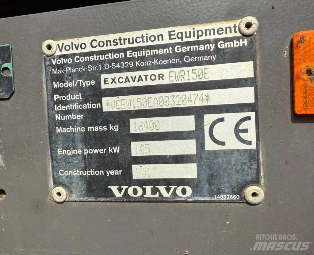 Volvo EWR150E Lastik tekerli ekskavatörler